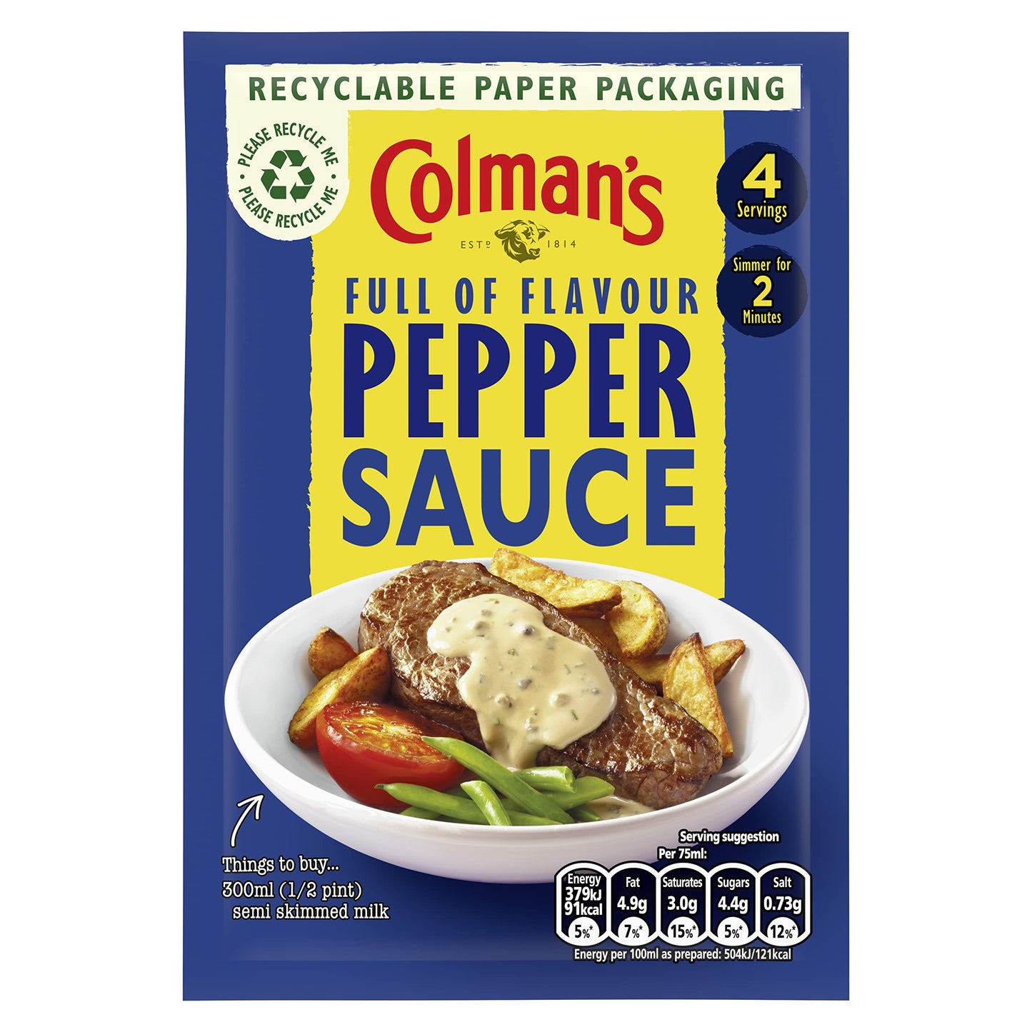 Colmans Pepper Sauce 40g (GROCERY)