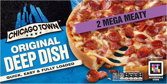 Chicago Town 2 Mega Meaty Pizza 314g (FROZEN)