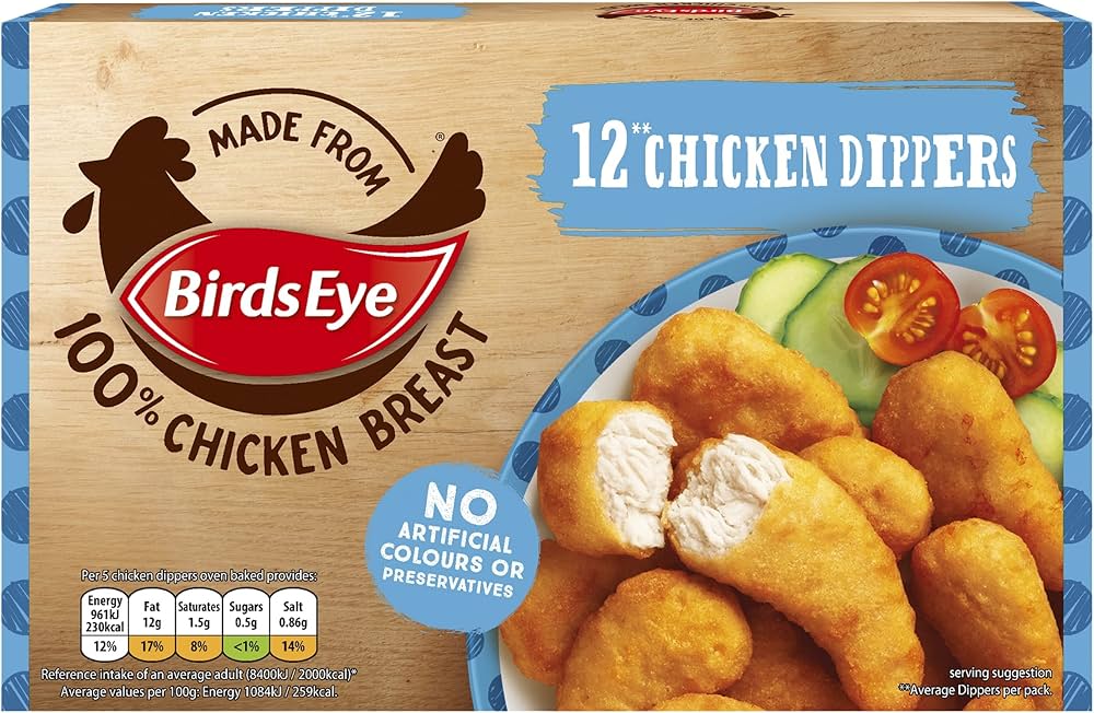 BirdsEye 12 Chicken Dippers 220g (FROZEN)