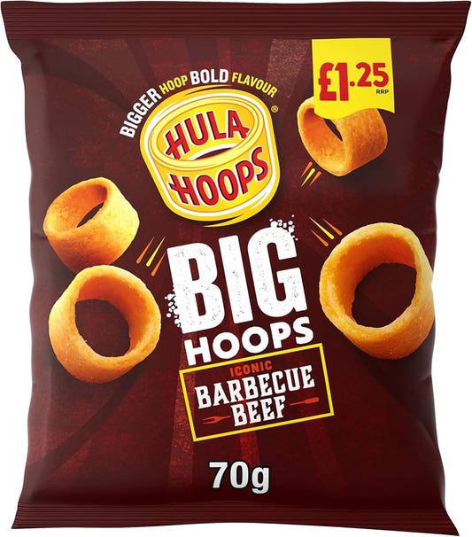 Hula Hoops Big Hoops BBQ Beef 70g (CRISPS)