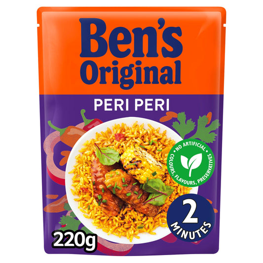 Bens Original Peri Peri Rice Microwaveable 220g (GROCERY)