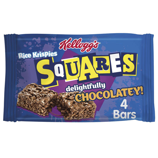 Kelloggs Rice Krispies Squares totallyChocolatey 4 Pack (CEREAL BAR)