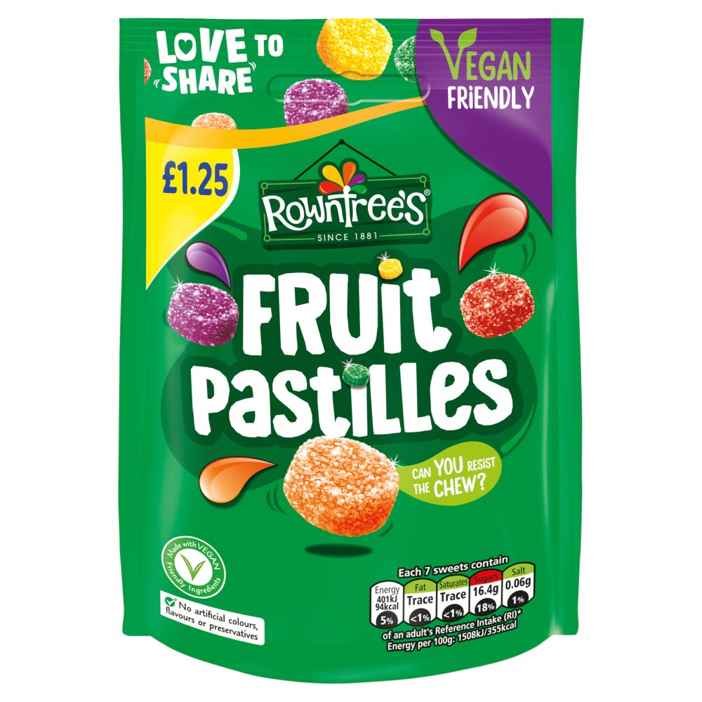 Rowntrees Fruit Pastilles 114g (SHAREBAG)