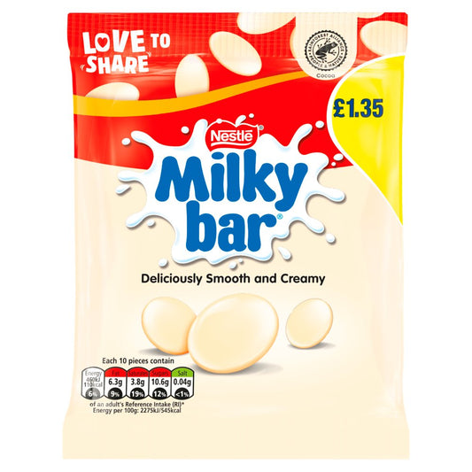 Nestle Milkybar White Giant Buttons 85g (SHAREBAG)