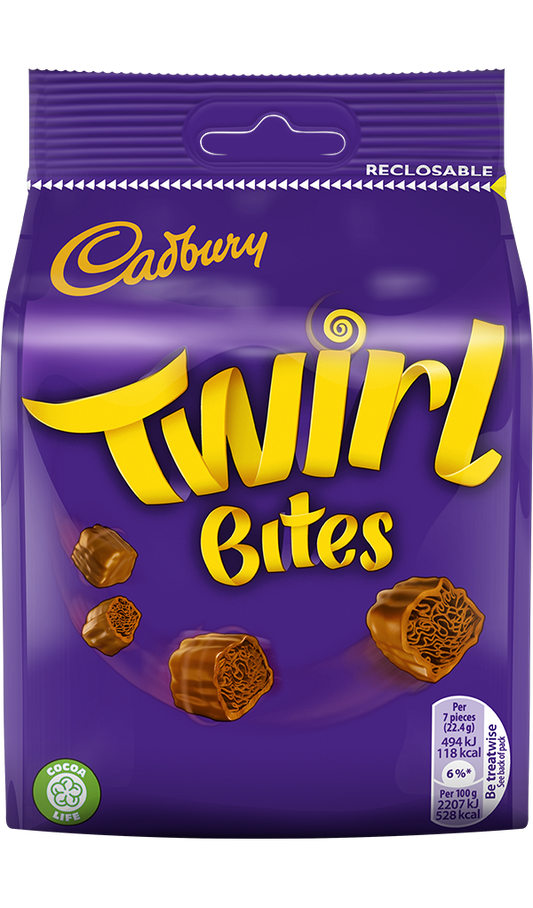 Cadbury Twirl Bites 95g (SHAREBAG)