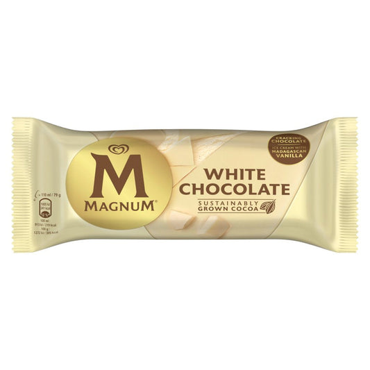 Magnum White Chocolate Ice Cream 110ml (FROZEN)