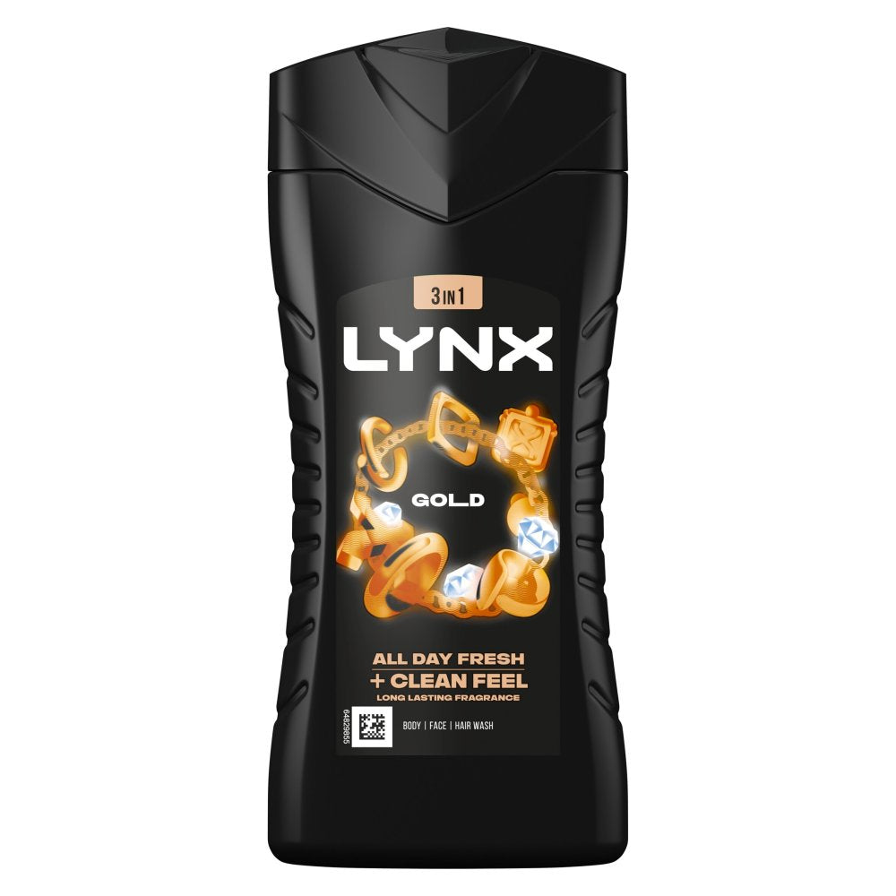Lynx black Bodywash 225ml (HOUSEHOLD)