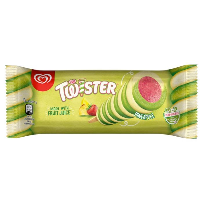 Walls Twister Pineapple Ice Cream 80ml (FROZEN)