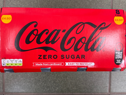 COKE ZERO 8 pack 330ml