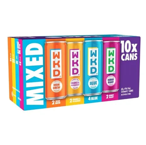 WKD Mixed Cans 10x250ml (MULTIPACK)