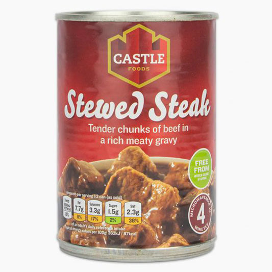 Castle Foods Stewed Steak in Meaty Gravy 385g (GROCERY)