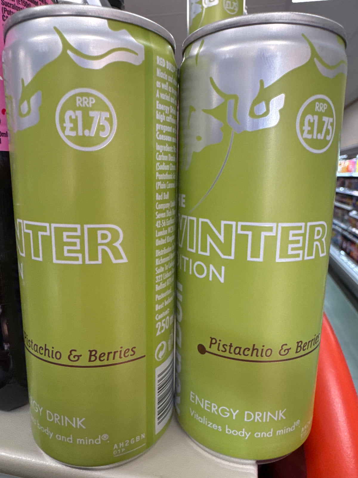 Redbull Energy winter Edition PISTACHIO & BERRIES 250ml (DRINKS)