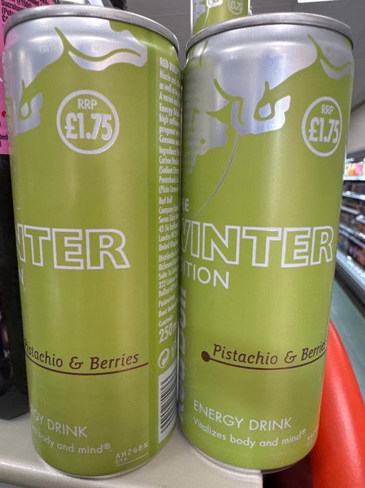 Redbull Energy winter Edition PISTACHIO & BERRIES 250ml (DRINKS)