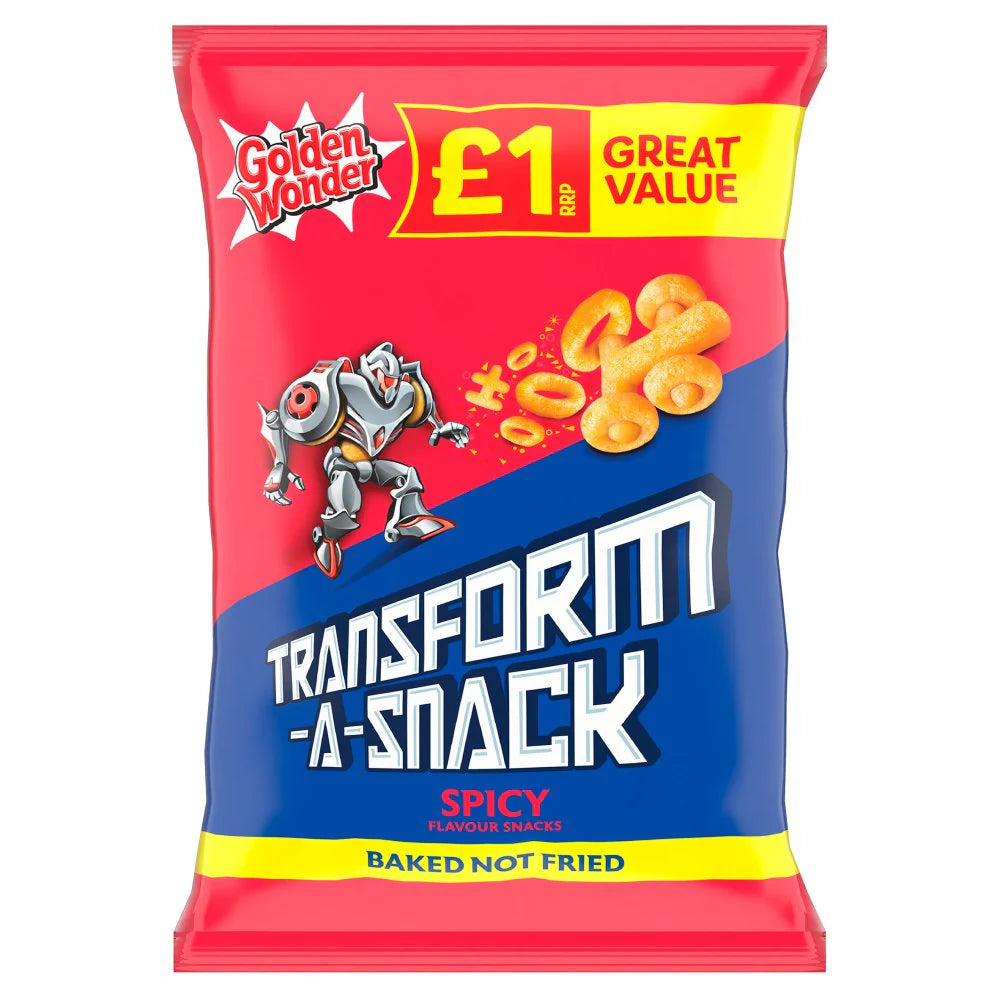 Golden Wonder Transform a Snack Spicy 56g (CRISPS)