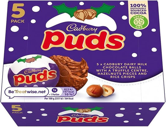 Cadbury Puds 5 Pack 175g (FESTIVE)