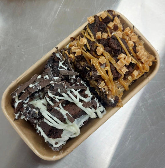 The Ducky Cookie Co. White Chocolate & Caramel Brownie Twin Pack