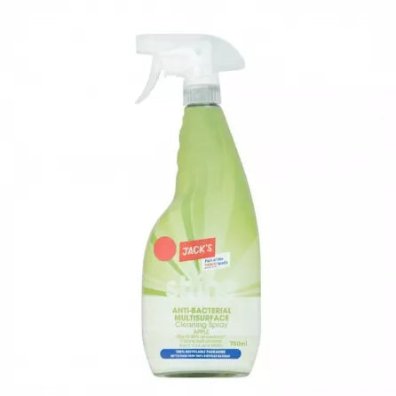 Jack's Shine Antibacterial Multisurface Cleaning Spray Apple 750ml