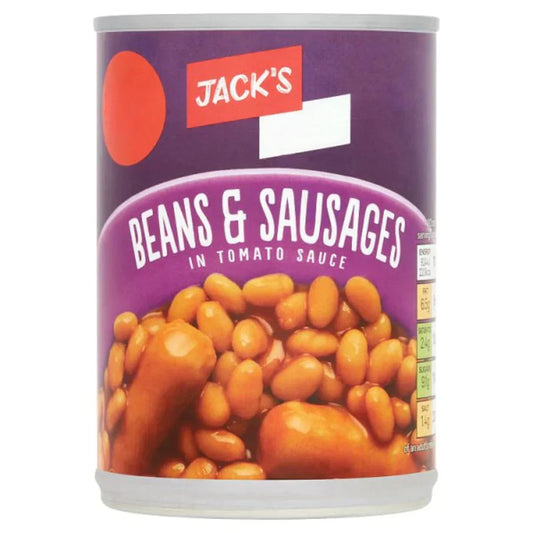 Jacks Beans & Sausages 395g (GROCERY)