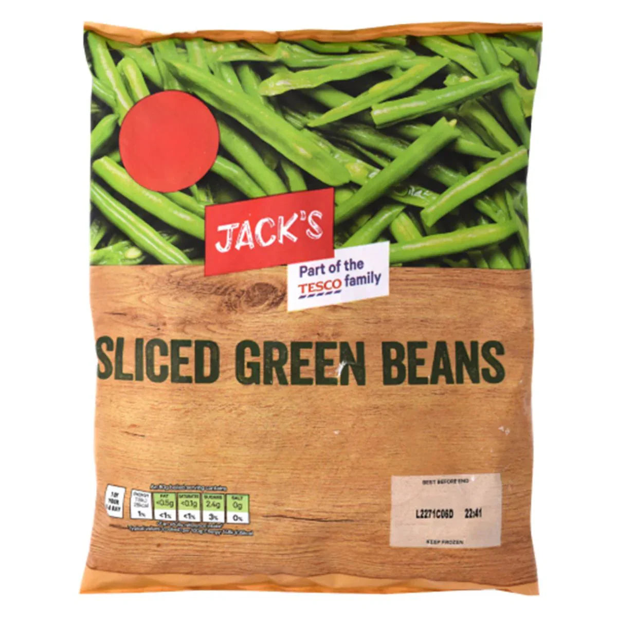 Jacks Sliced Green Beans 500g (FROZEN)