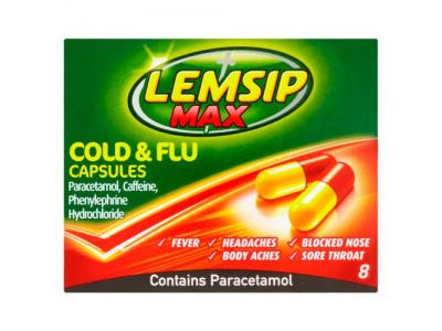 Lemsip Max Cold & Flu 16Capsules (MEDICINE)