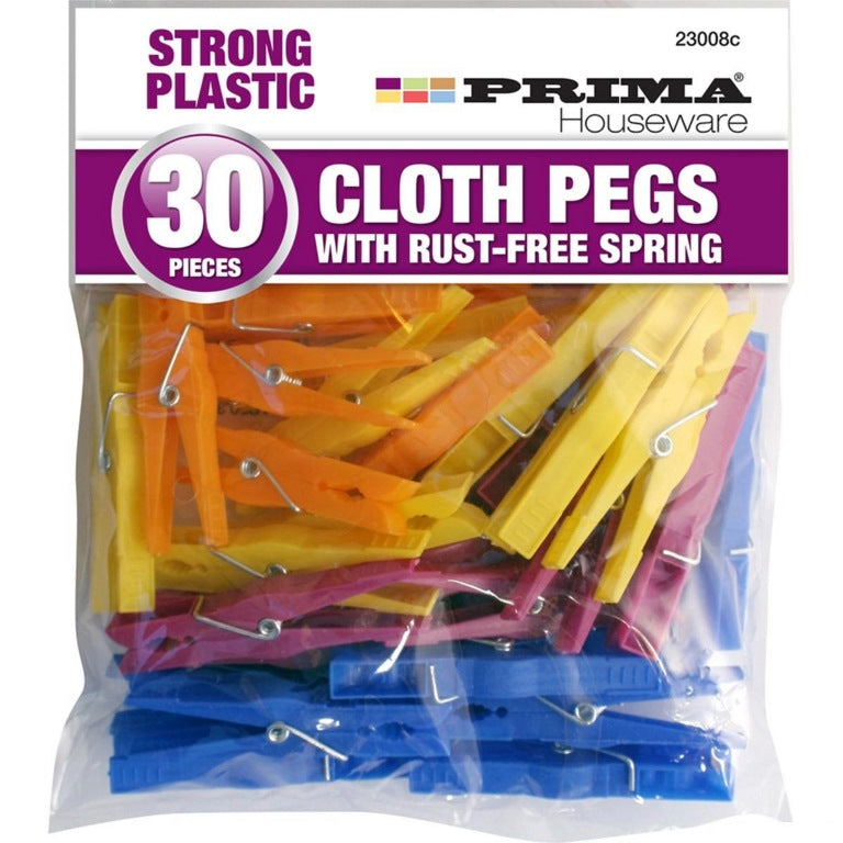 20 Plastic Clothes Pegs