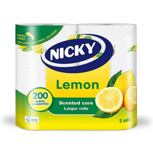 Nicky 2 Lemon Kitchen Towels (HOUSEHOLD)