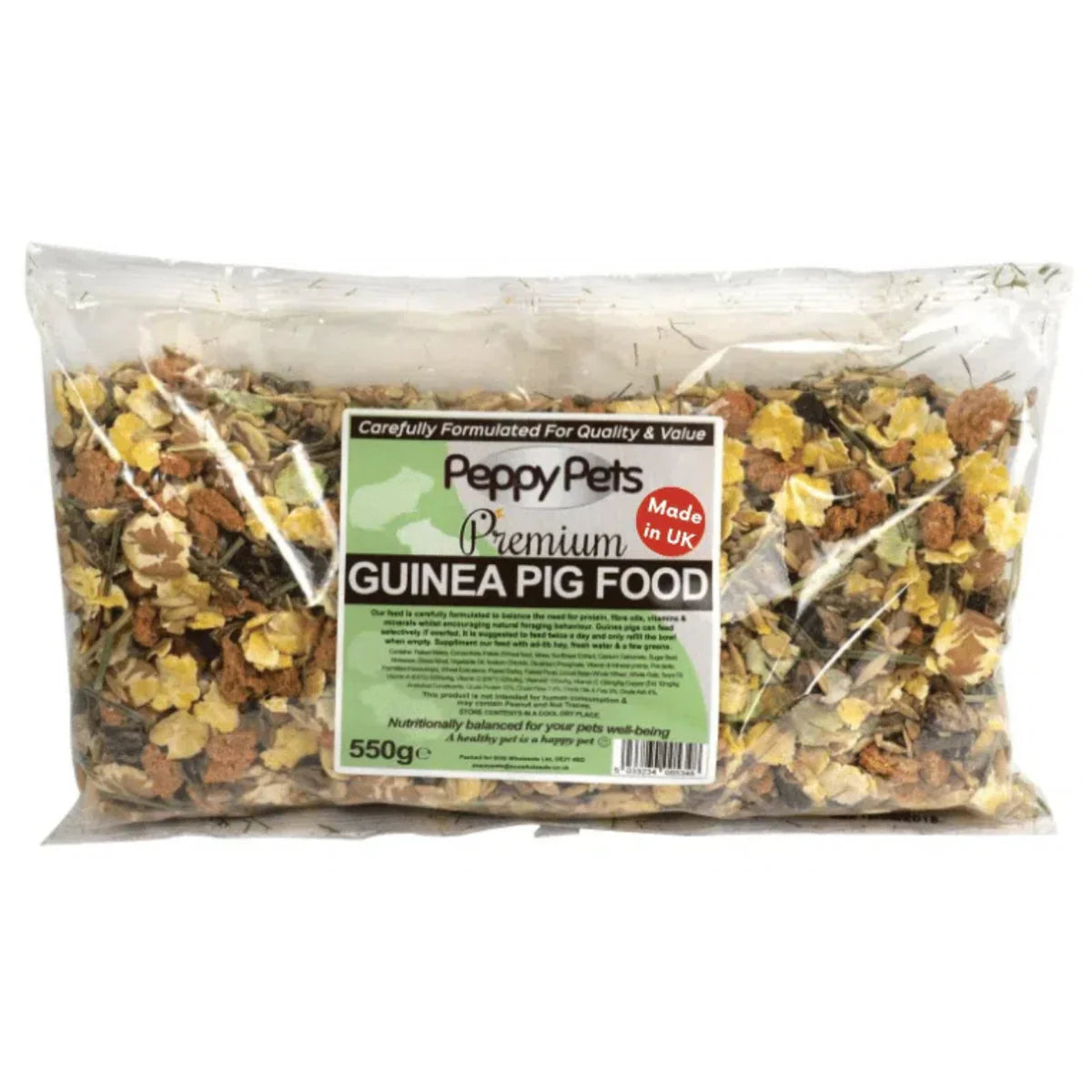 Peppy Pets Guinea Pig Food 500g (CATFOOD)