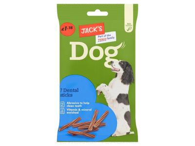 Jacks 7 Dental Sticks 180g (DOGFOOD)