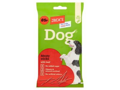 Jacks Meaty Sticks with Beef 100g (DOGFOOD)