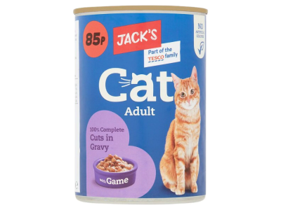 Jacks Cuts in Gravy with Game 415g (CATFOOD)