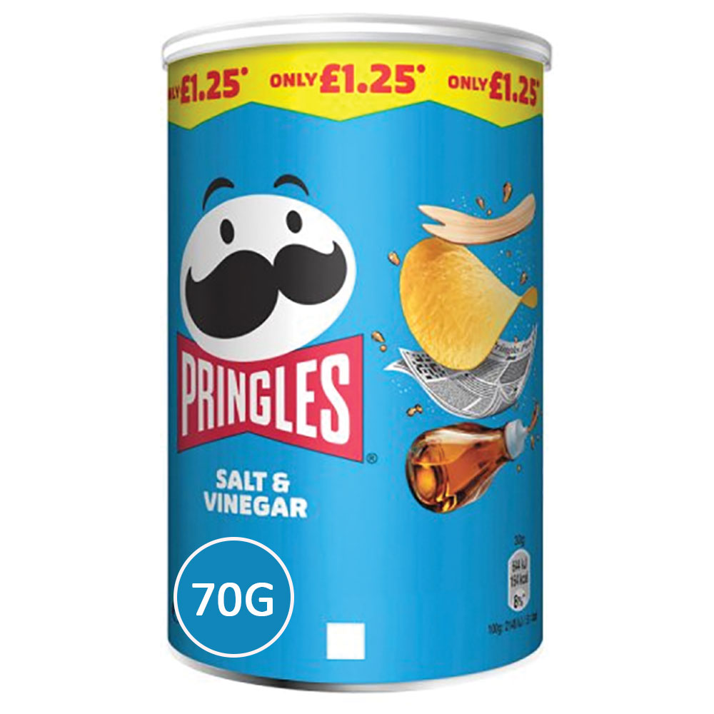 Pringles Salt & Vinegar 70g (CRISPS)