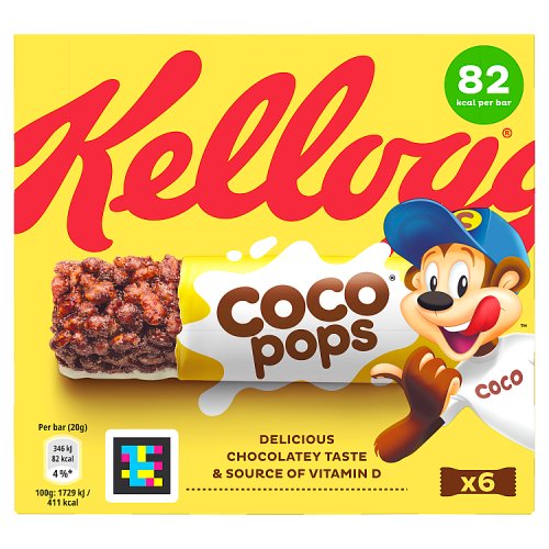 Kelloggs Coco Pops 6 Pack (CEREAL BAR)