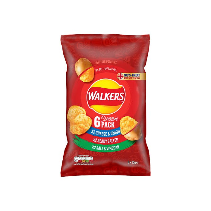 Walkers Classic Variety 6 Pack (MULTIPACK)