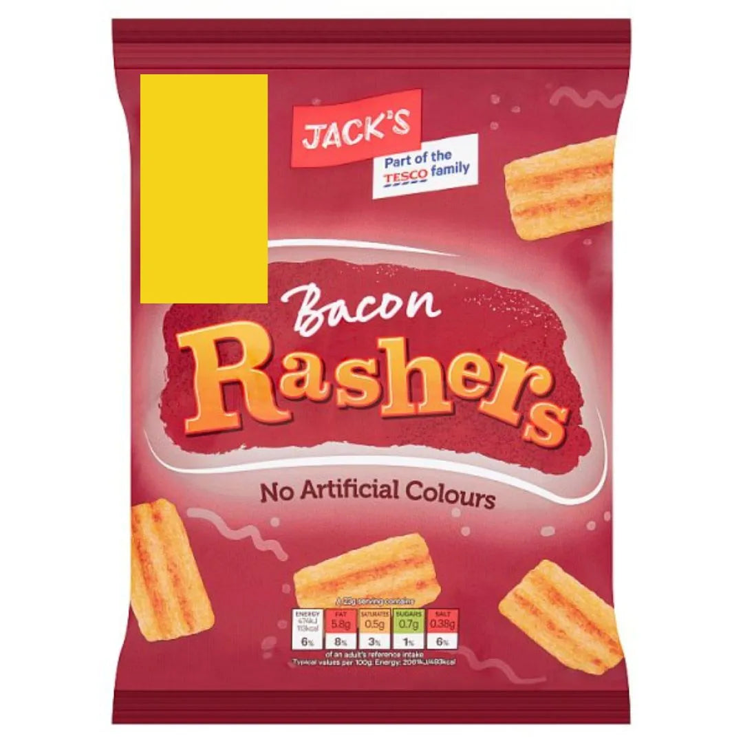 Jacks Bacon Rashers 70g (CRISPS)