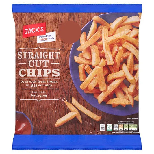 Jacks Straight Cut Chips 750g (FROZEN)