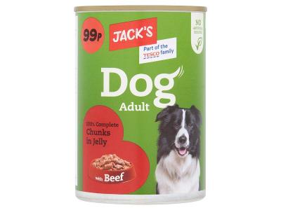 Jacks Dog Jelly with Beef 415g (DOGFOOD)