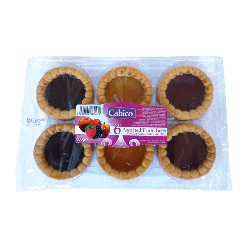 Cabico 6 Assorted Fruit Tarts (CAKES)