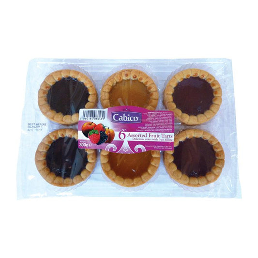 Cabico 6 Assorted Fruit Tarts (CAKES)