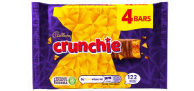 Cadbury Crunchie 4 Pack (CONFECTIONERY)