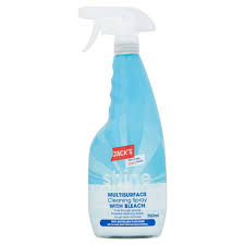 Jacks Shine Multisurface Cleaning Spray with Bleach 750ml (HOUSEHOLD)