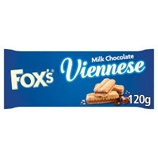 Foxs Viennese Milk Chocolate 120g (BISCUITS)