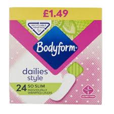 Bodyform Dailies Style Ultra Thin 24 Panty Liners (SANITARY)