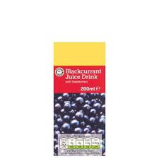 Euro Shopper Blackcurrant Juice 200ml (DRINKS)