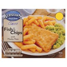 Kershaws Fish & Chips with Mushy Peas 400g (FROZEN)