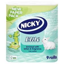 Nicky Elite 9 Toilet Rolls (HOUSEHOLD)