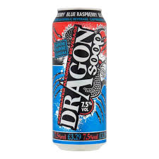 Dragon Soop Blue Raspberry Can 500ml (ALCOHOL)