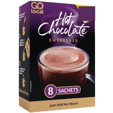 Go Local Hot Chocolate Sweetened 8 Sachets 200g (BEVERAGES)