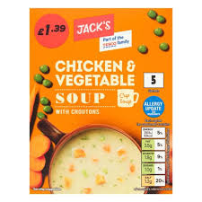 Jacks Chicken & Vegetable Cup Soup with Croutons 110g (GROCERY)