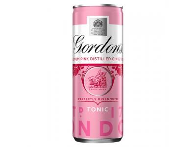 Gordons London Pink Gin Can 250ml (ALCOHOL)