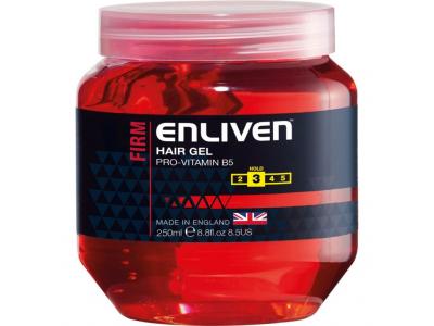 Enliven Men Firm Hair Gel 250ml (HOUSEHOLD)